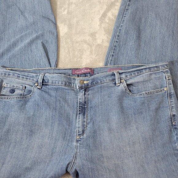 Glorai Vanderbilt Amanda Women Jeans 24W Plus Straight Leg Medium Blue SL52E - Picture 3 of 9